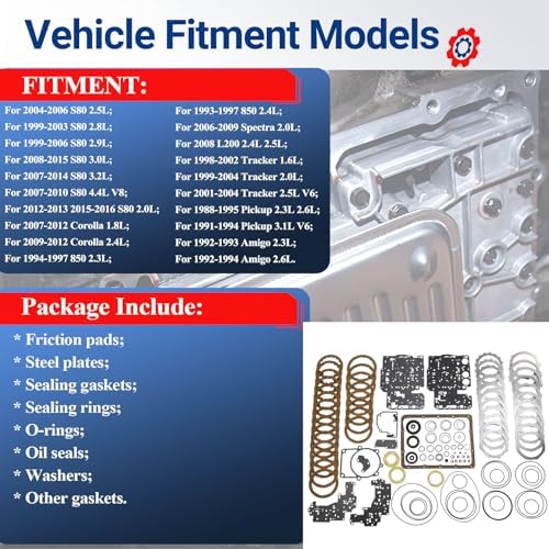 03-72LE A43DE A46DE Transmission Master Rebuild Kit view 3