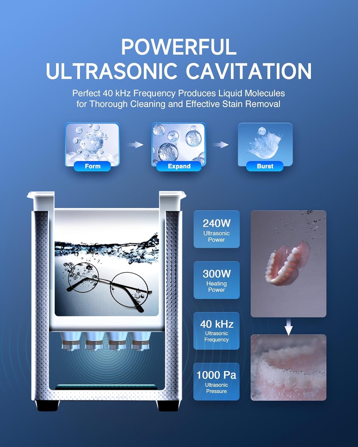 10L Heated Ultrasonic Parts Cleaner for Valve Bodies view 3