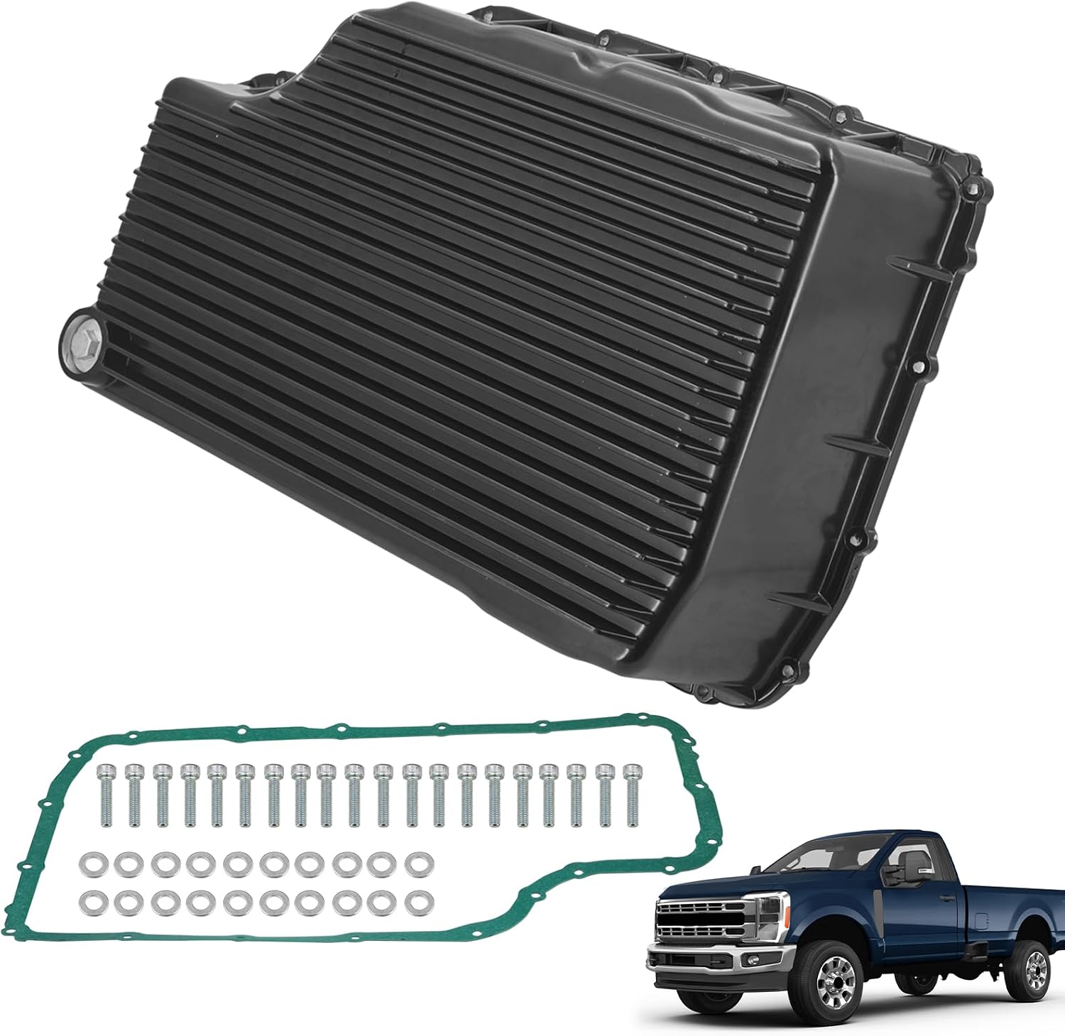 10R140 Deep Transmission Pan Cast Aluminum Ford Super Duty