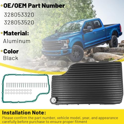 10R140 Deep Transmission Pan Cast Aluminum Ford Super Duty view 2
