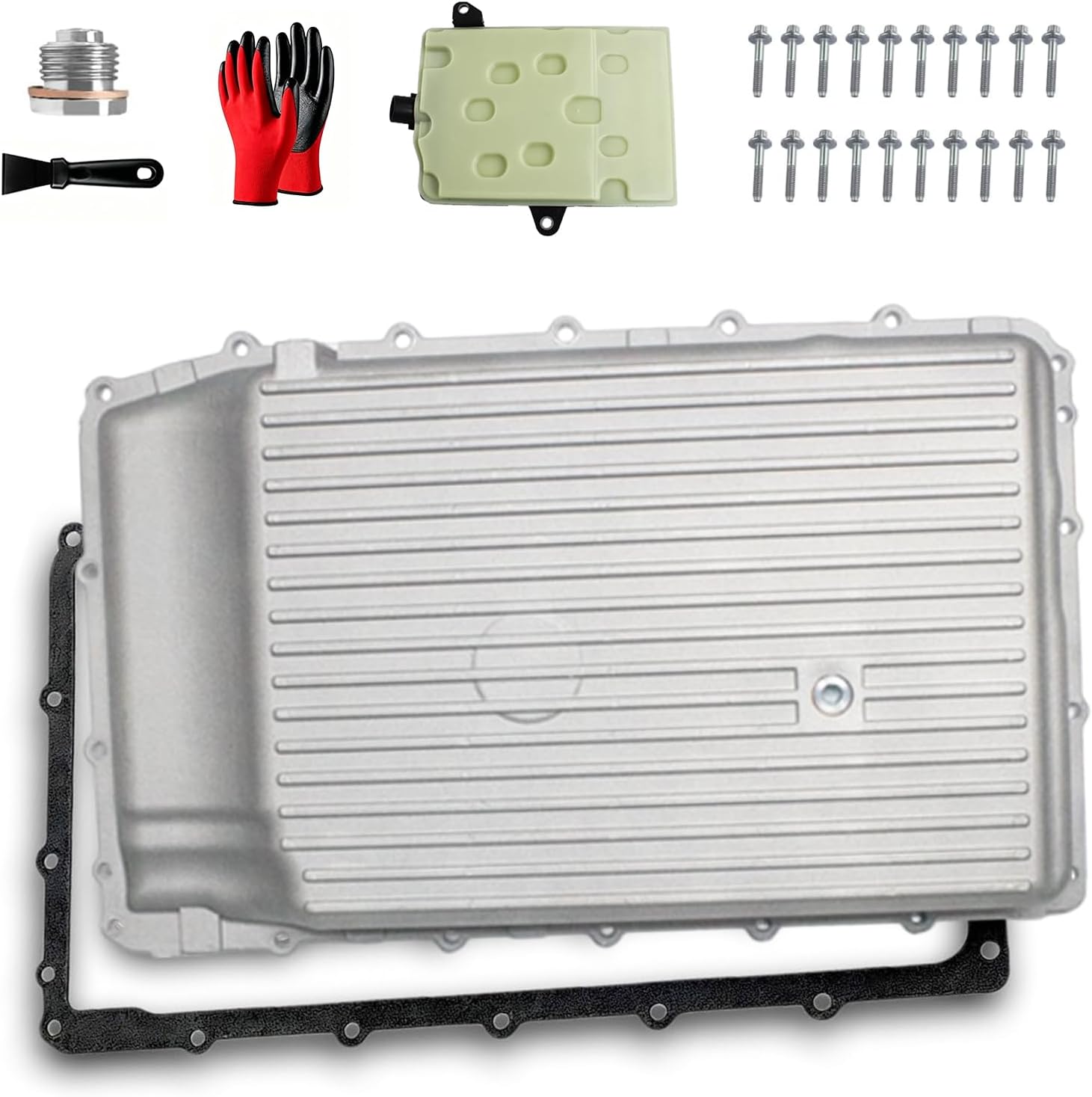 10R80 Aluminum Transmission Pan Kit with Filter, 265-897