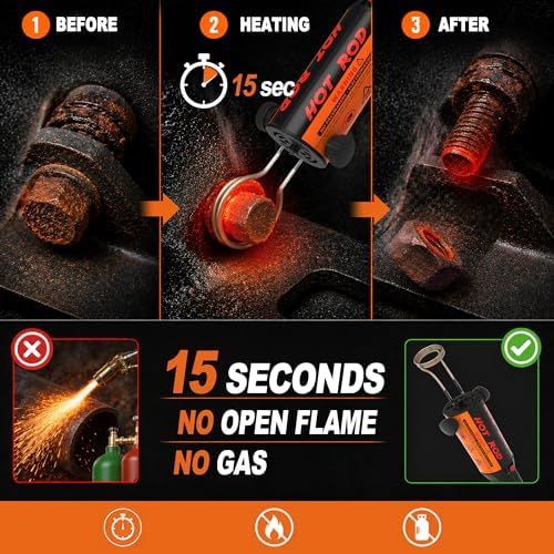 1200W Induction Heater Bolt Removal Kit with 8 Coils view 2