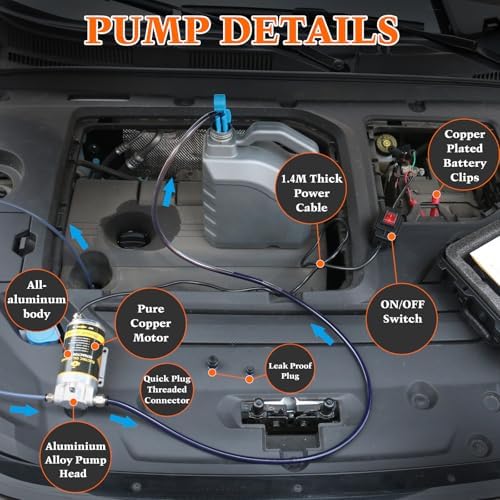 12V Electric Oil Extractor Pump for Transmission Fluid view 3