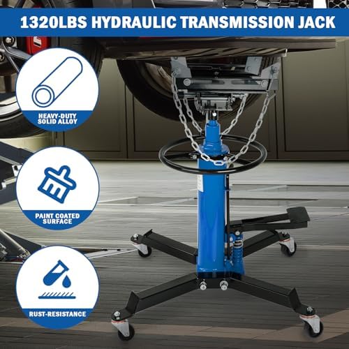 1320 lb High-Lift 2-Stage Telescopic Transmission Jack, 35-69 in view 2