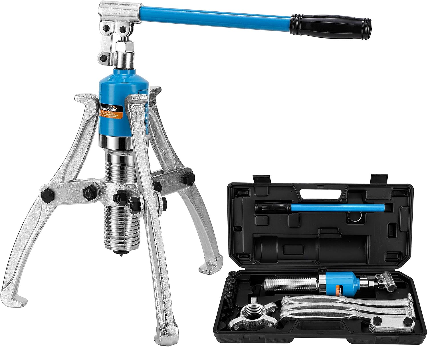 15 Ton Hydraulic Gear Puller Set with 2 and 3 Jaw Arms