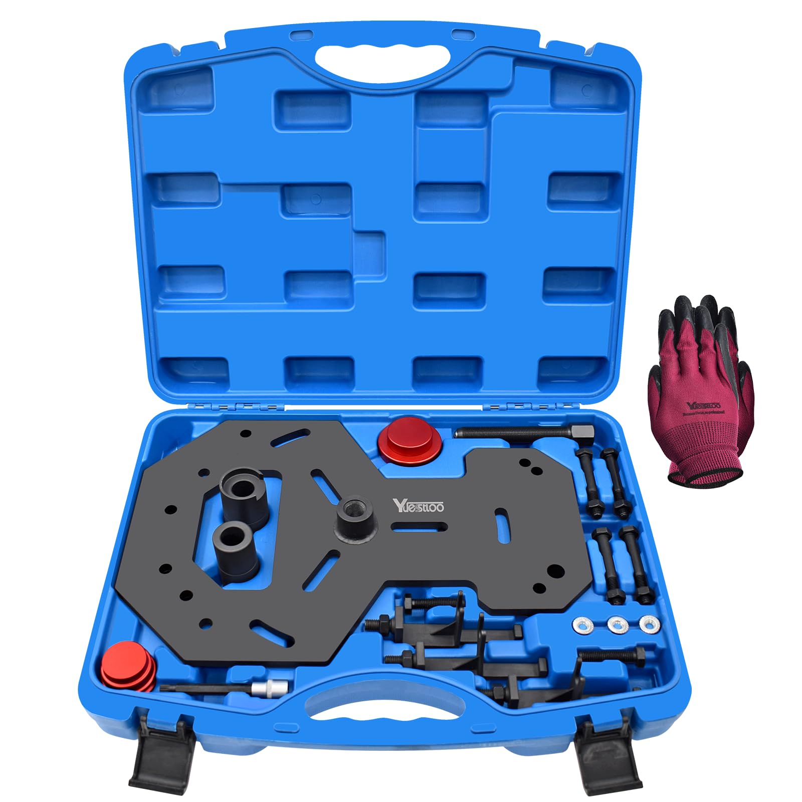 2-Leg Transmission Clutch Spring Compressor, Handheld Piston Return Spring Removal and Install Tool view 2