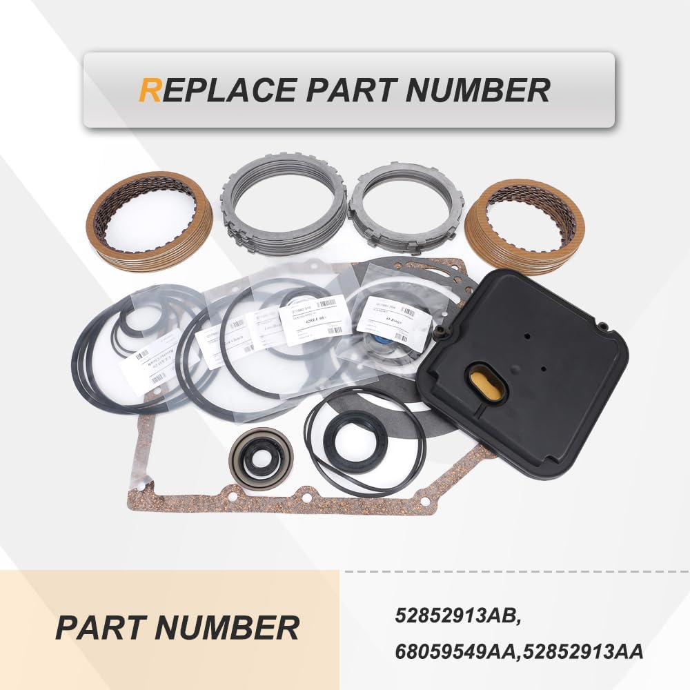 42RLE Transmission Rebuild Kit with Frictions and Filter view 2