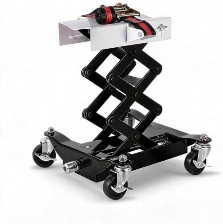450 lb Scissor Lift Transmission Jack with Brake Casters