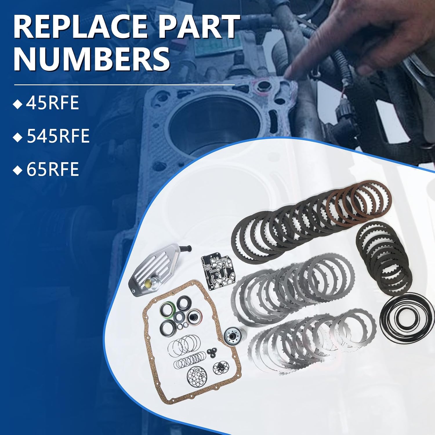 45RFE / 545RFE / 65RFE Master Rebuild Kit with 4WD Filter view 3