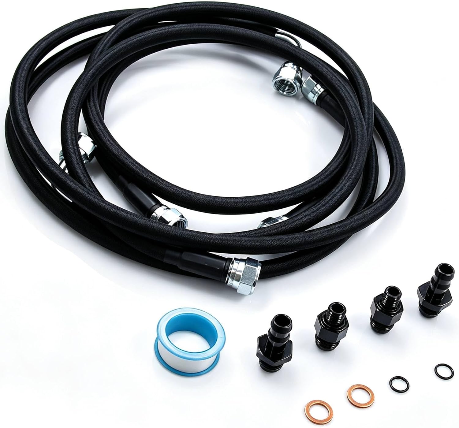 48RE Braided Transmission Cooler Line Kit for 5.9 Cummins