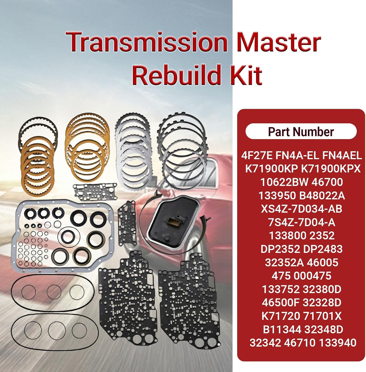 4F27E Master Rebuild Kit with Band and Filter for Ford Focus view 2