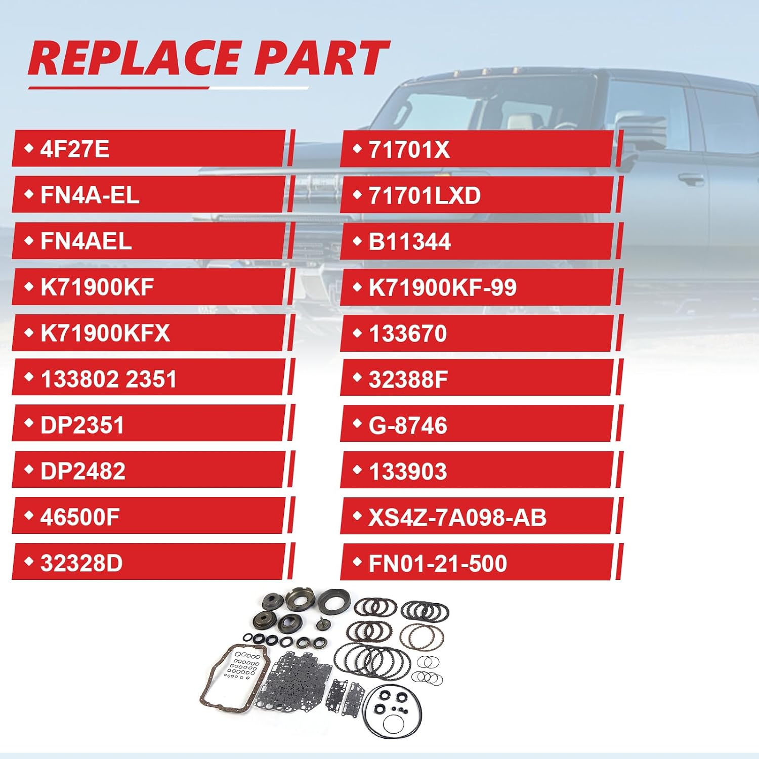 4F27E Transmission Master Rebuild Kit for Ford Focus view 3