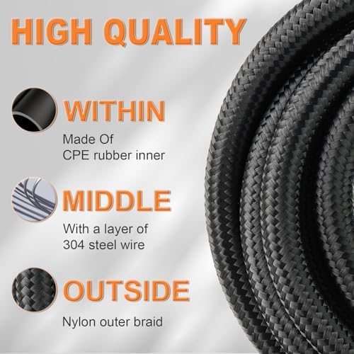 4L60E 8AN Braided Transmission Cooler Line Kit, 15 ft view 3