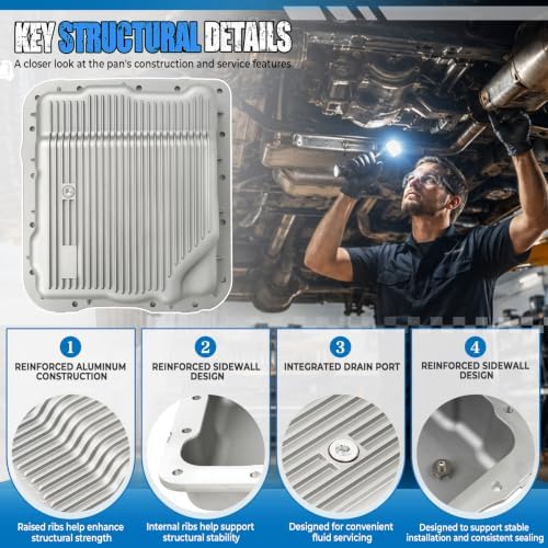 4L60E Aluminum Deep Transmission Pan, 265-811 Replacement view 3