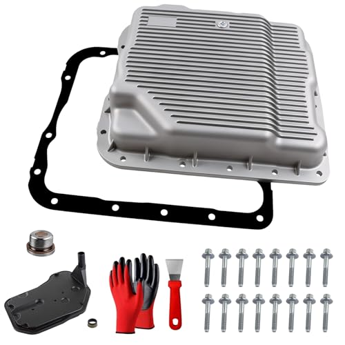 4L60E Aluminum Transmission Pan Kit with Filter and Drain Plug