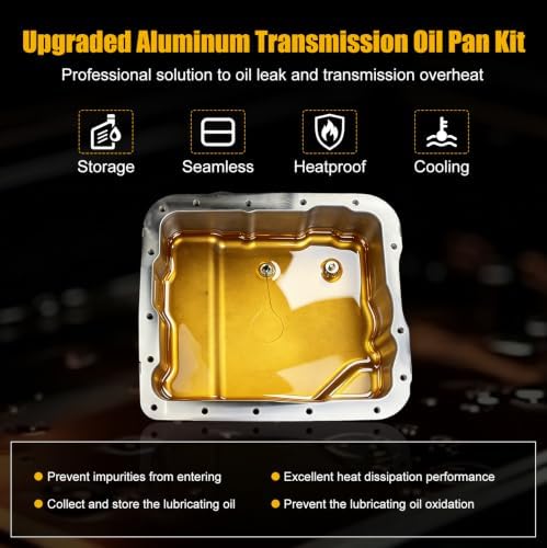 4L60E Aluminum Transmission Pan Filter and Gasket Kit view 3