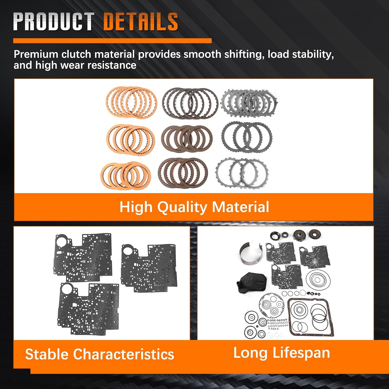 4L60E Master Rebuild Kit with 22 Frictions and 19 Steels view 3