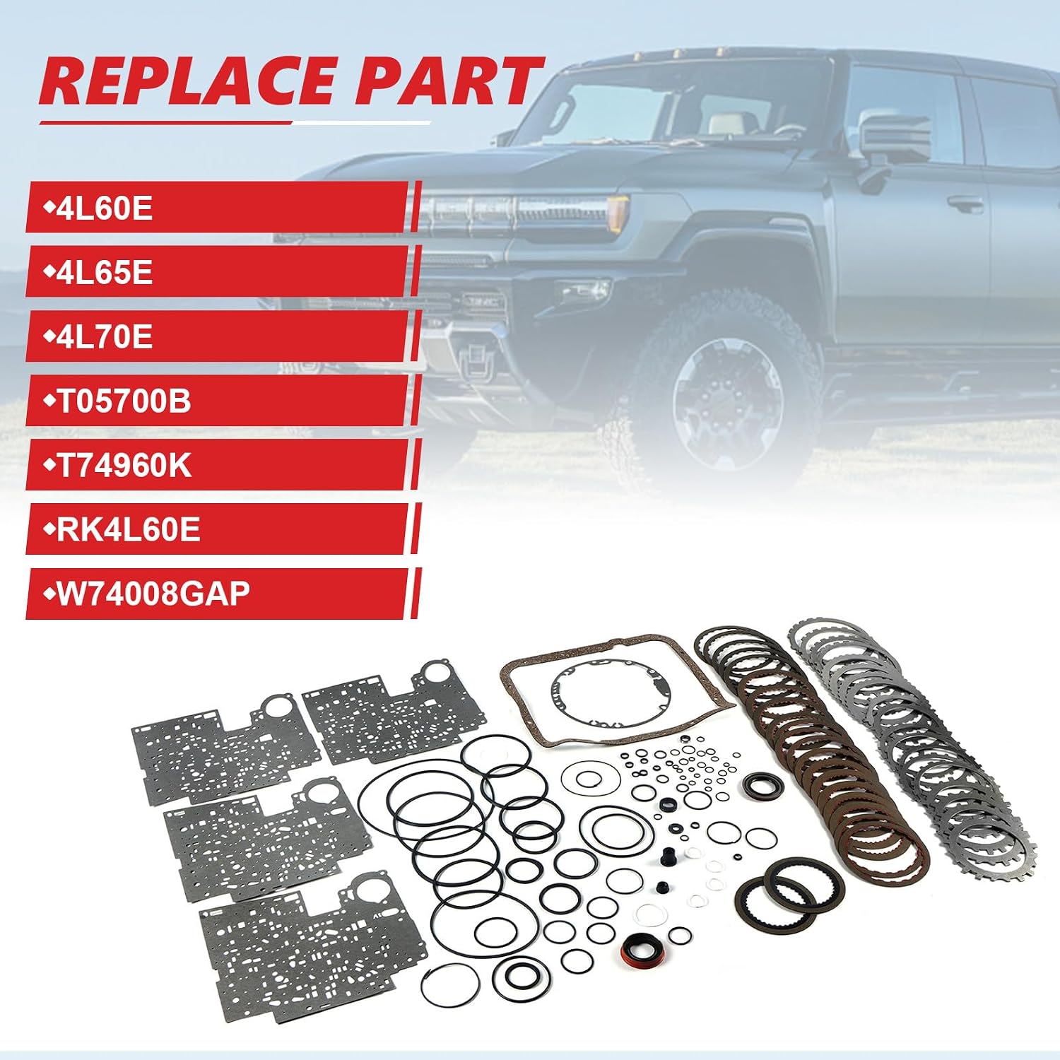 4L60E Master Rebuild Kit with Frictions and Steels view 2