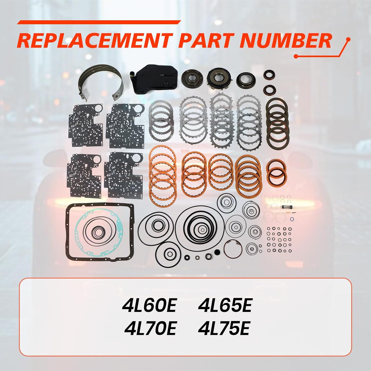 4L60E Master Rebuild Kit with Bonded Pistons, Band and Filter view 2