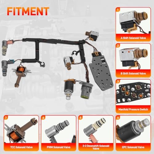 4L60E Master Solenoid Kit with Harness, Filter and Gasket view 3