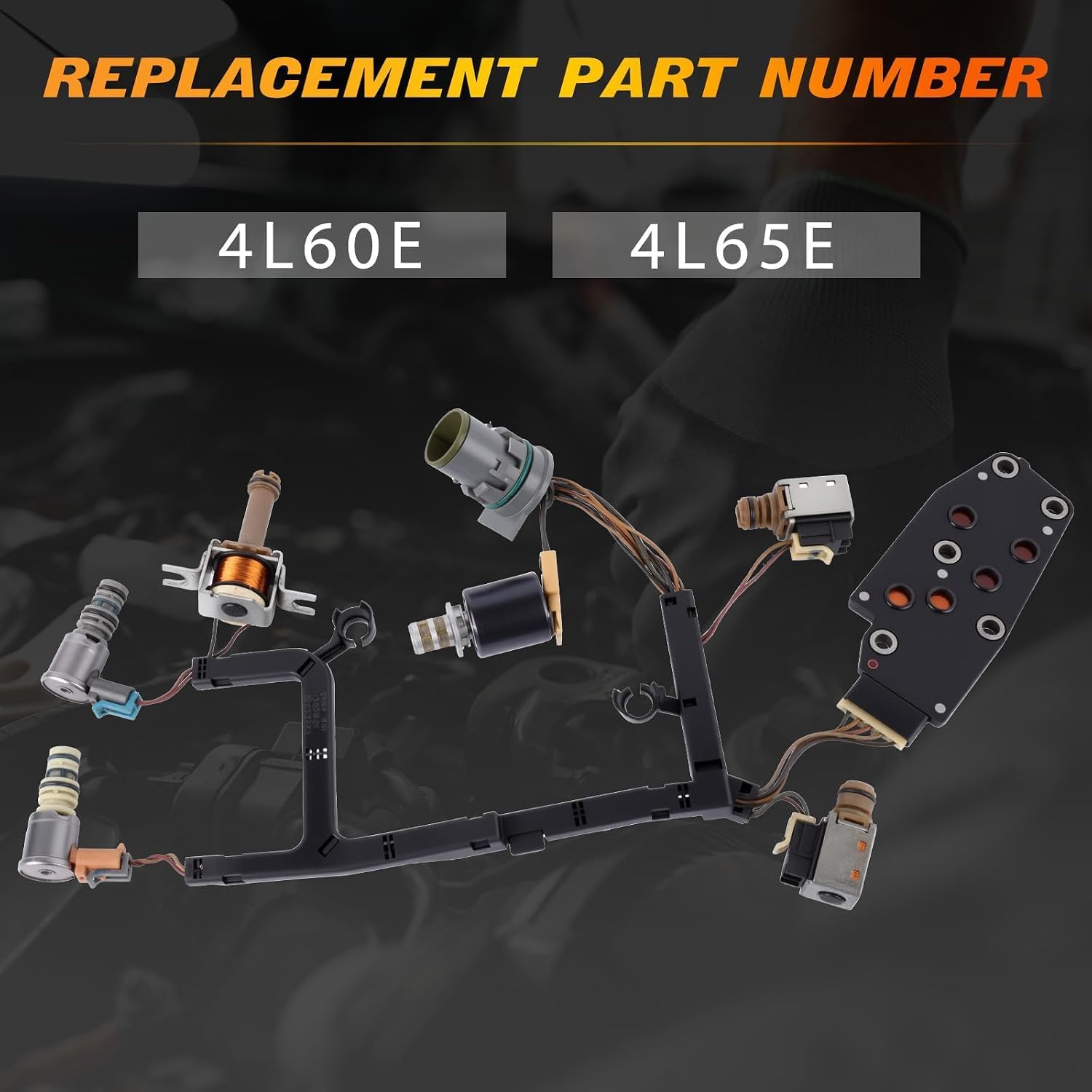 4L60E Master Solenoid Kit with Harness, Filter and Gasket view 2