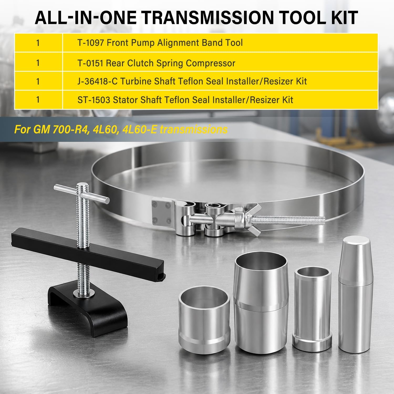 4L60E Pump Alignment and Teflon Seal Installer Tool Kit view 2