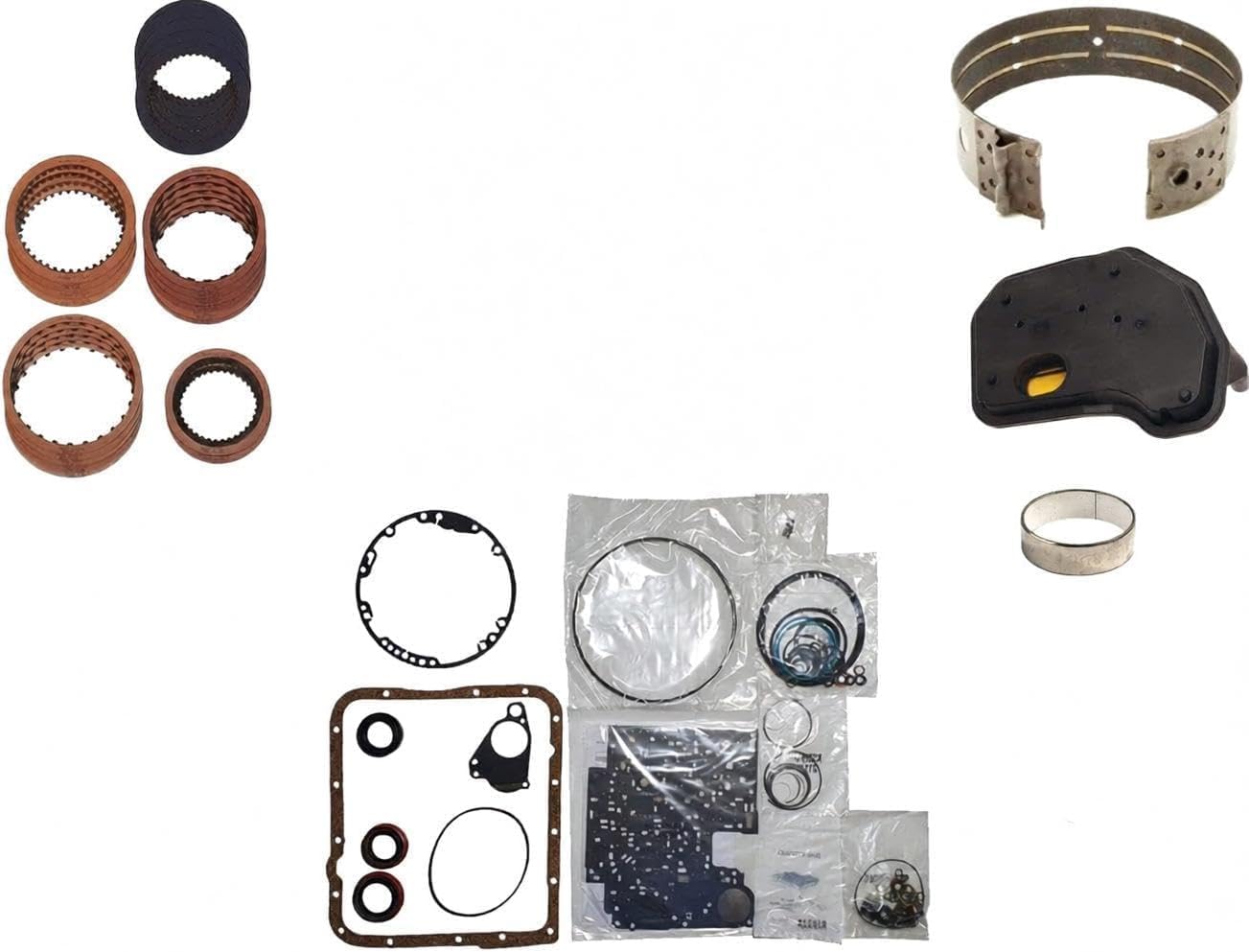 4L60E Rebuild Kit with Band, Frictions and Filter, 2007-Up