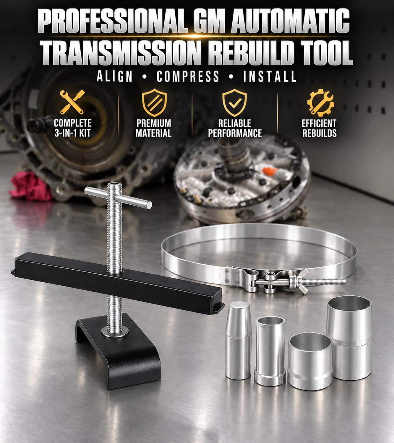 4L60E Rebuild Tool Kit: T-0151, Pump Band and Seal Resizer view 2