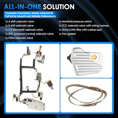 4L60E Refurbished Master Solenoid Kit with Harness, 2003-2007 view 3