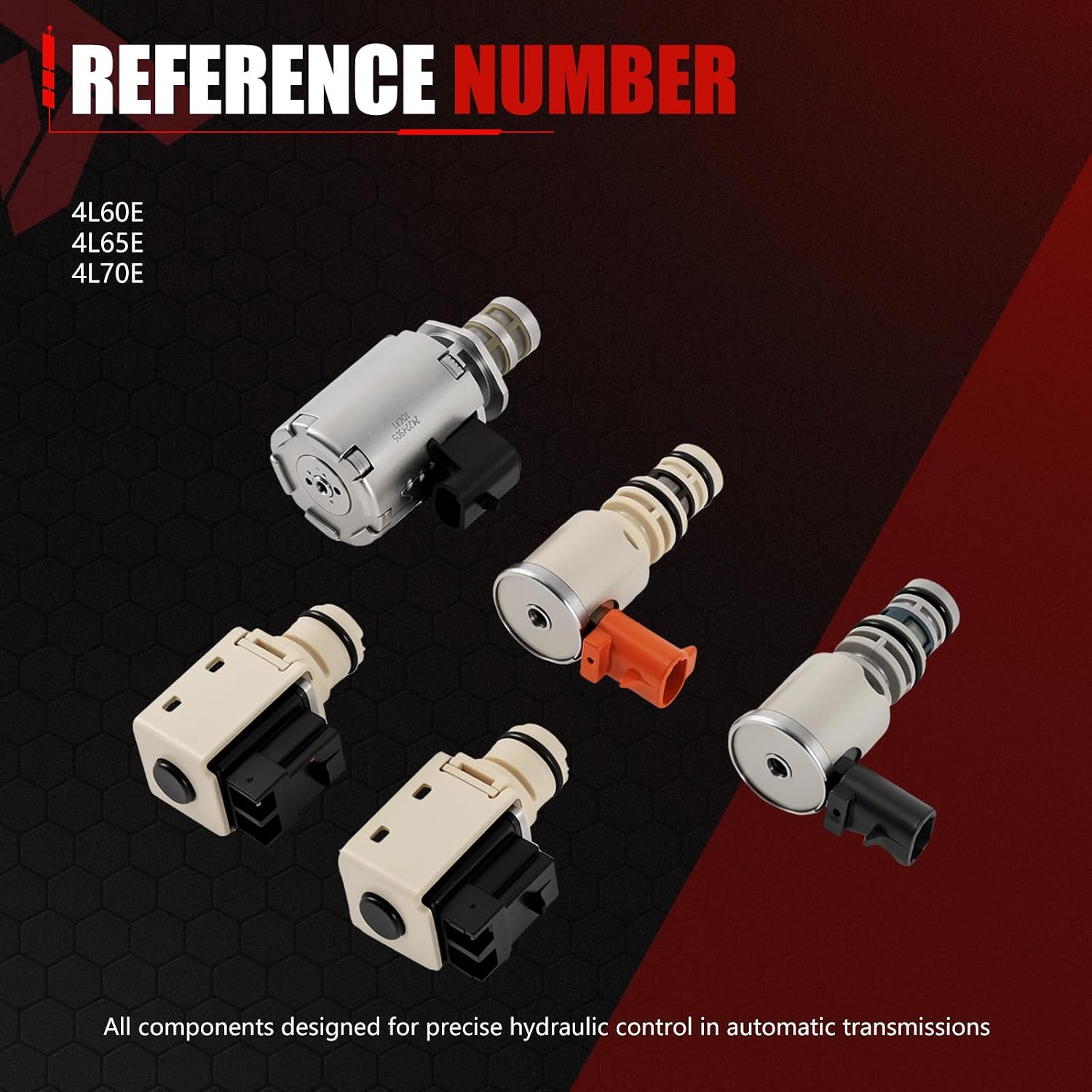 4L60E Remanufactured Solenoid Kit, 1996-2002 (5 Pc) view 3