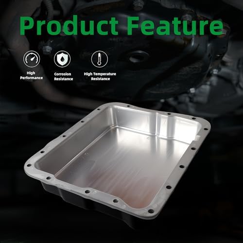 4L60E Transmission Oil Pan with Drain Plug and Gasket view 3