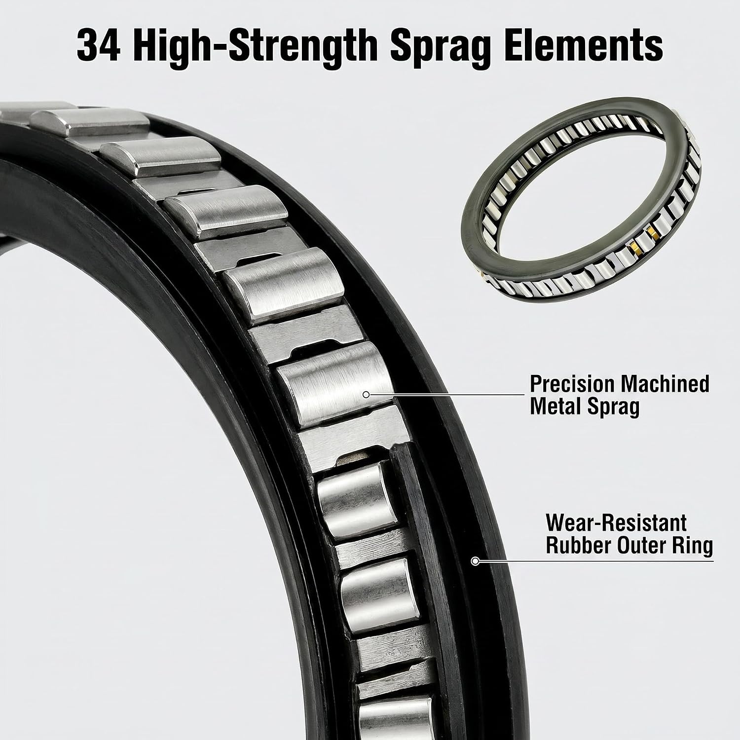 4L80E Intermediate Sprag Clutch, 34-Element Heavy Duty view 3
