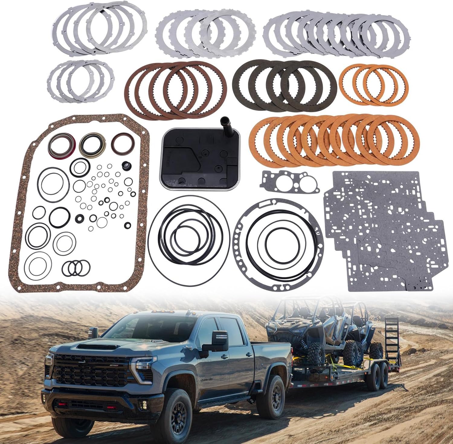 4L80E Master Rebuild Kit with Filter, Steels and Frictions