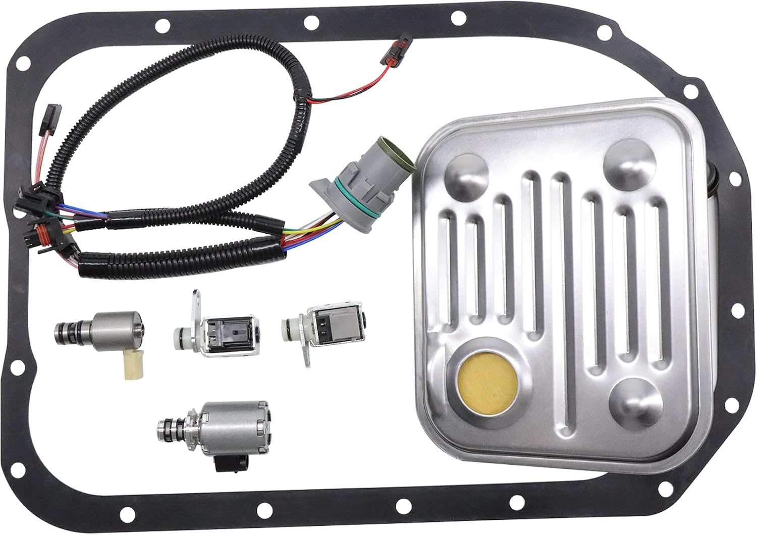 4L80E 7-Piece Master Solenoid Kit with Internal Wire Harness and Filter (2004-On) view 2