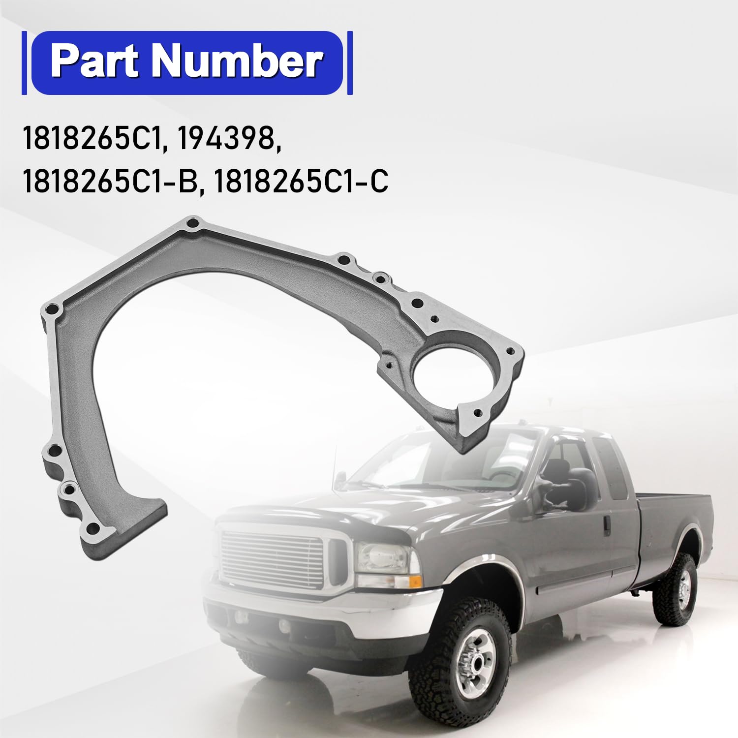 4R100 Transmission Adapter Spacer Plate Ford 7.3L Powerstroke view 2