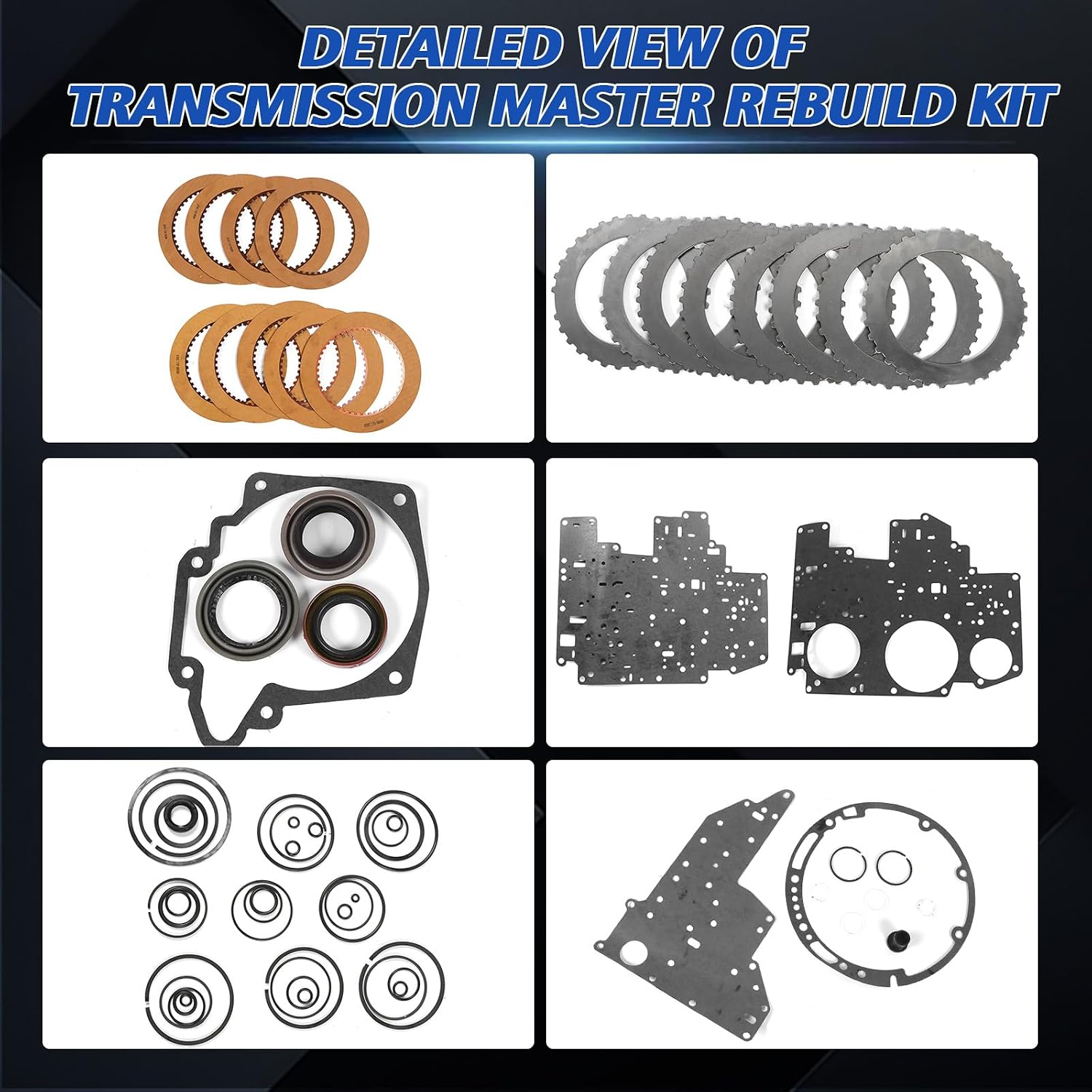 4R70W Master Rebuild Kit with Frictions and Steels view 3