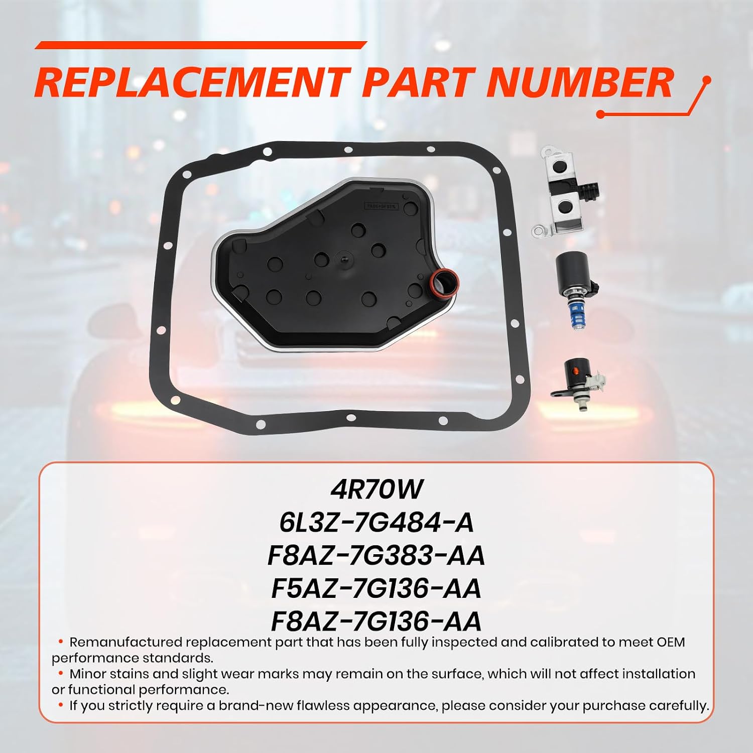4R70W Shift Solenoid and Filter Kit, 1998-2004 Ford view 2
