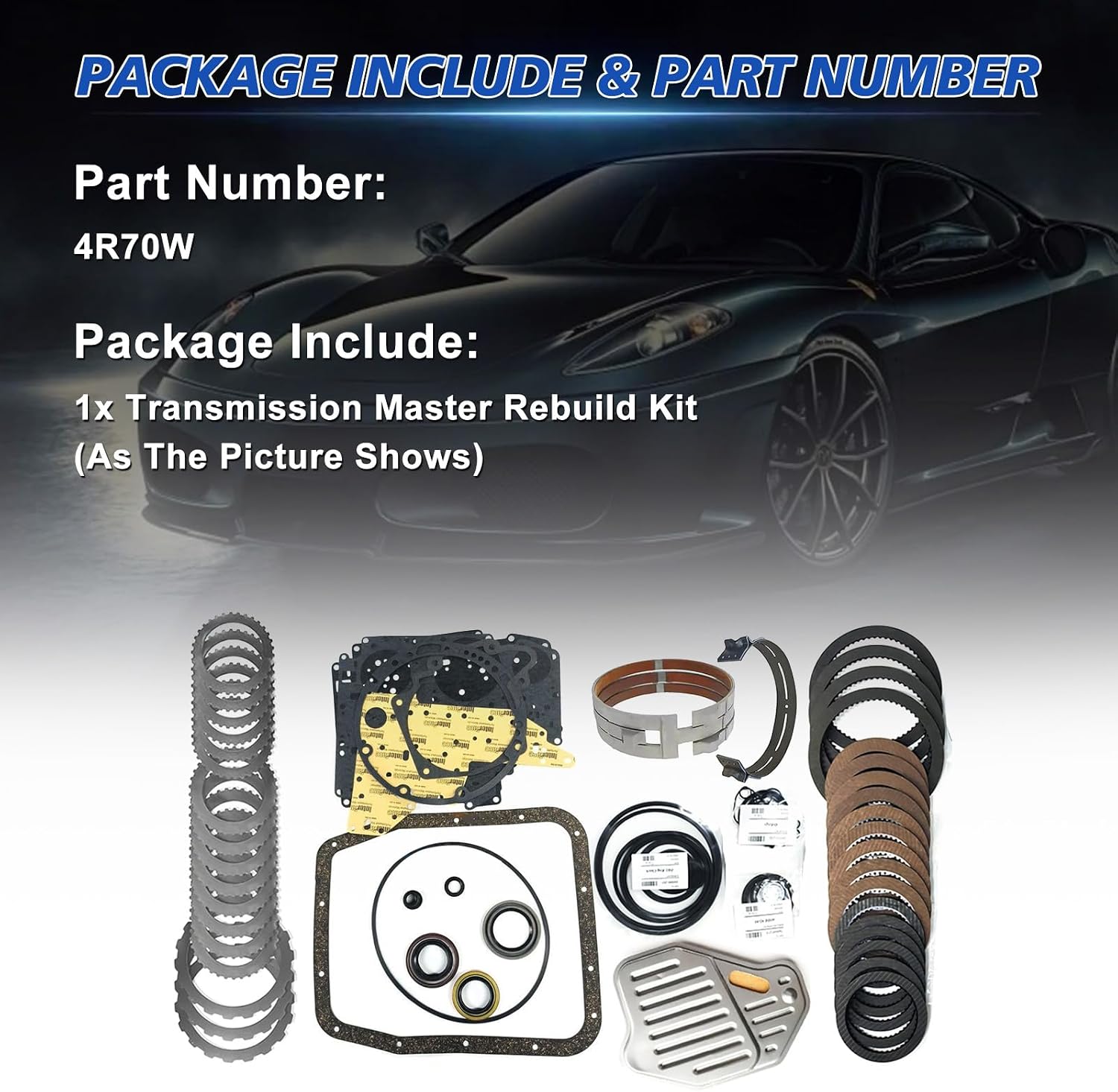 4R75E Transmission Master Rebuild Kit with Band and Filter view 3