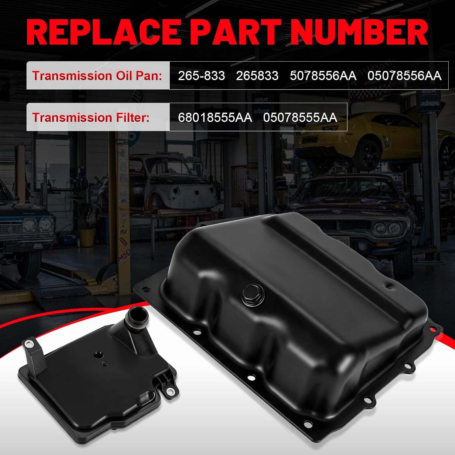 62TE Transmission Oil Pan and Filter Kit 265-833 view 3
