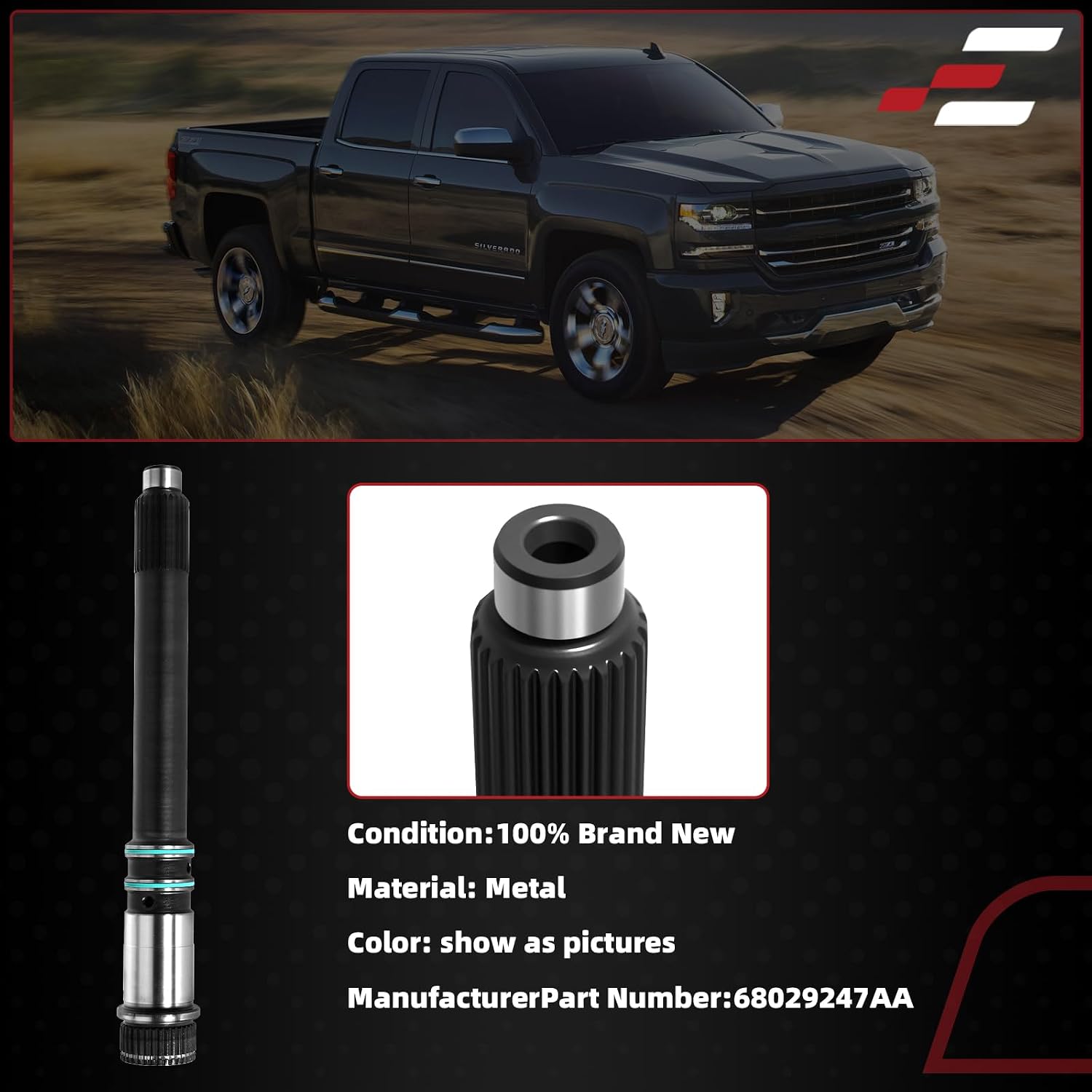 68RFE 300M Billet Input Shaft Ram 2500/3500 Cummins view 3