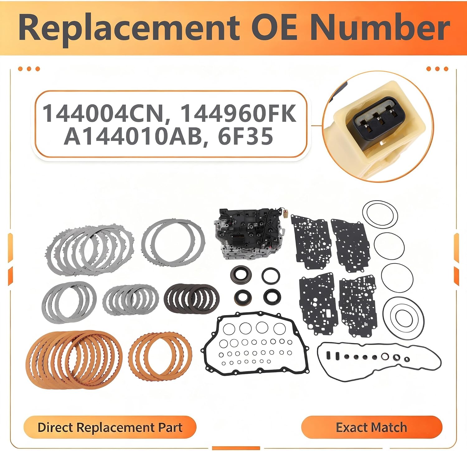 6F35 Transmission Master Rebuild Kit with Valve Body view 3