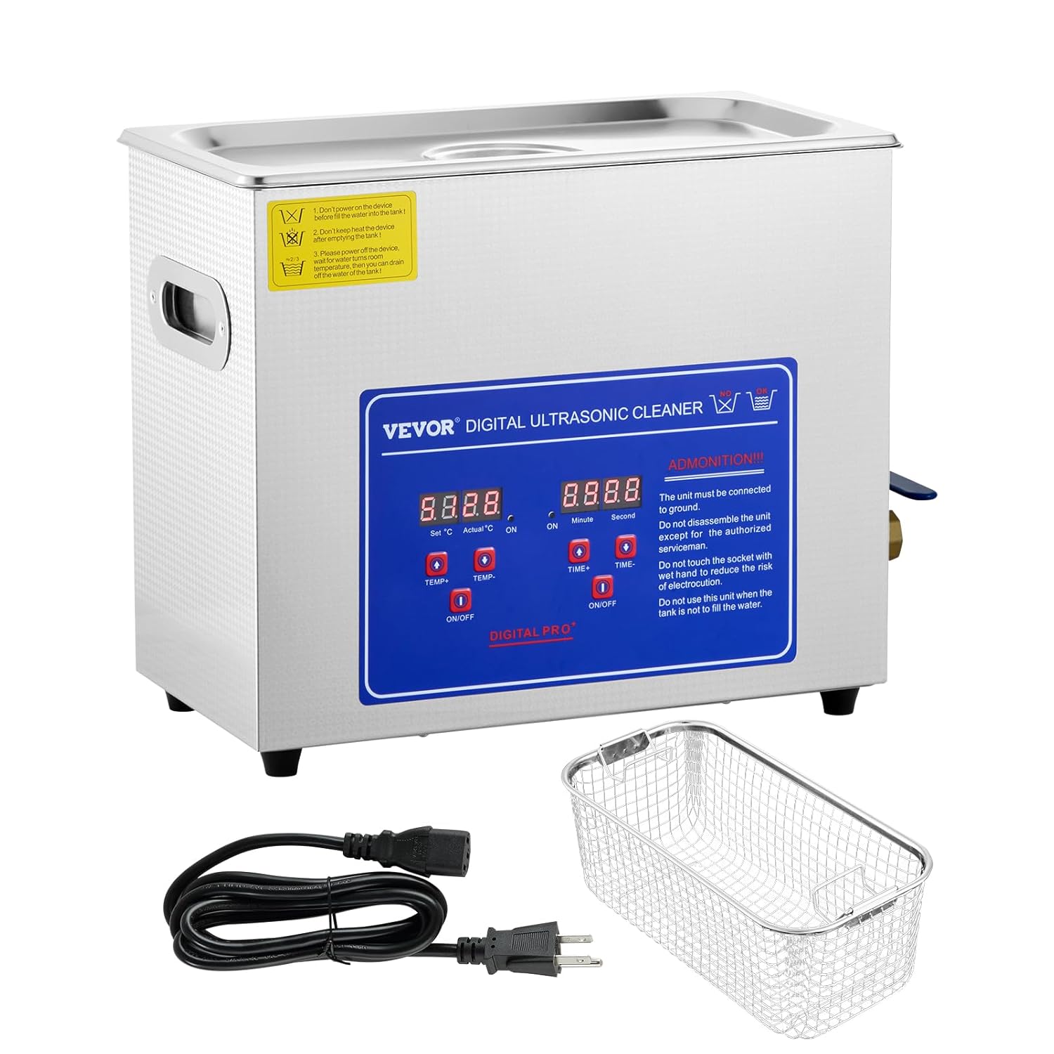 6L Heated Ultrasonic Parts Cleaner for Valve Bodies