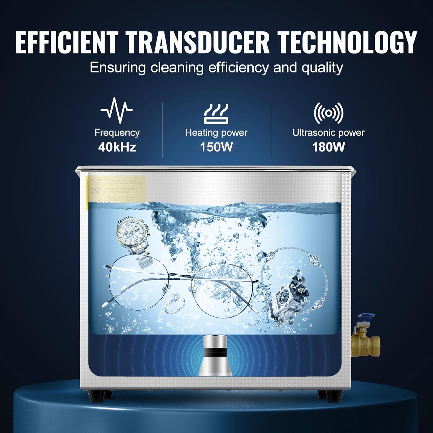 6L Heated Ultrasonic Parts Cleaner for Valve Bodies view 3