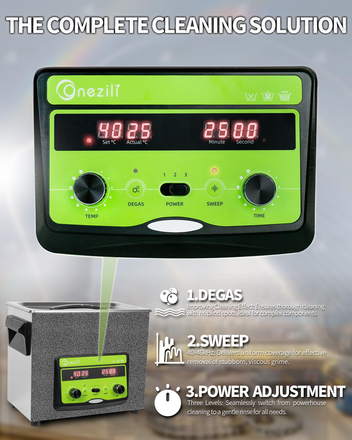 6L Ultrasonic Cleaner for Valve Bodies and Solenoids view 3