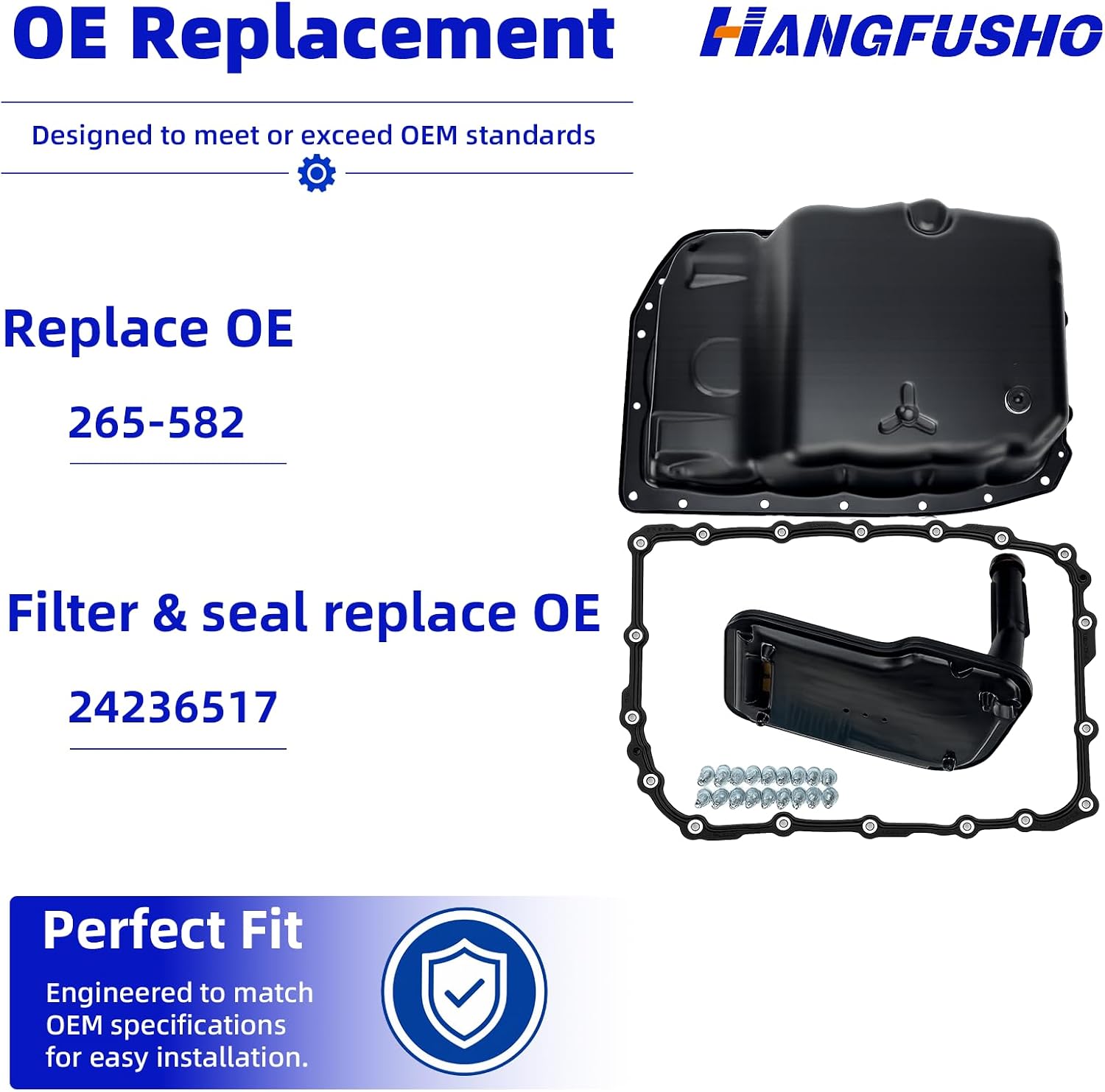 6L80 6L80E Transmission Oil Pan, Filter & Gasket Kit view 2