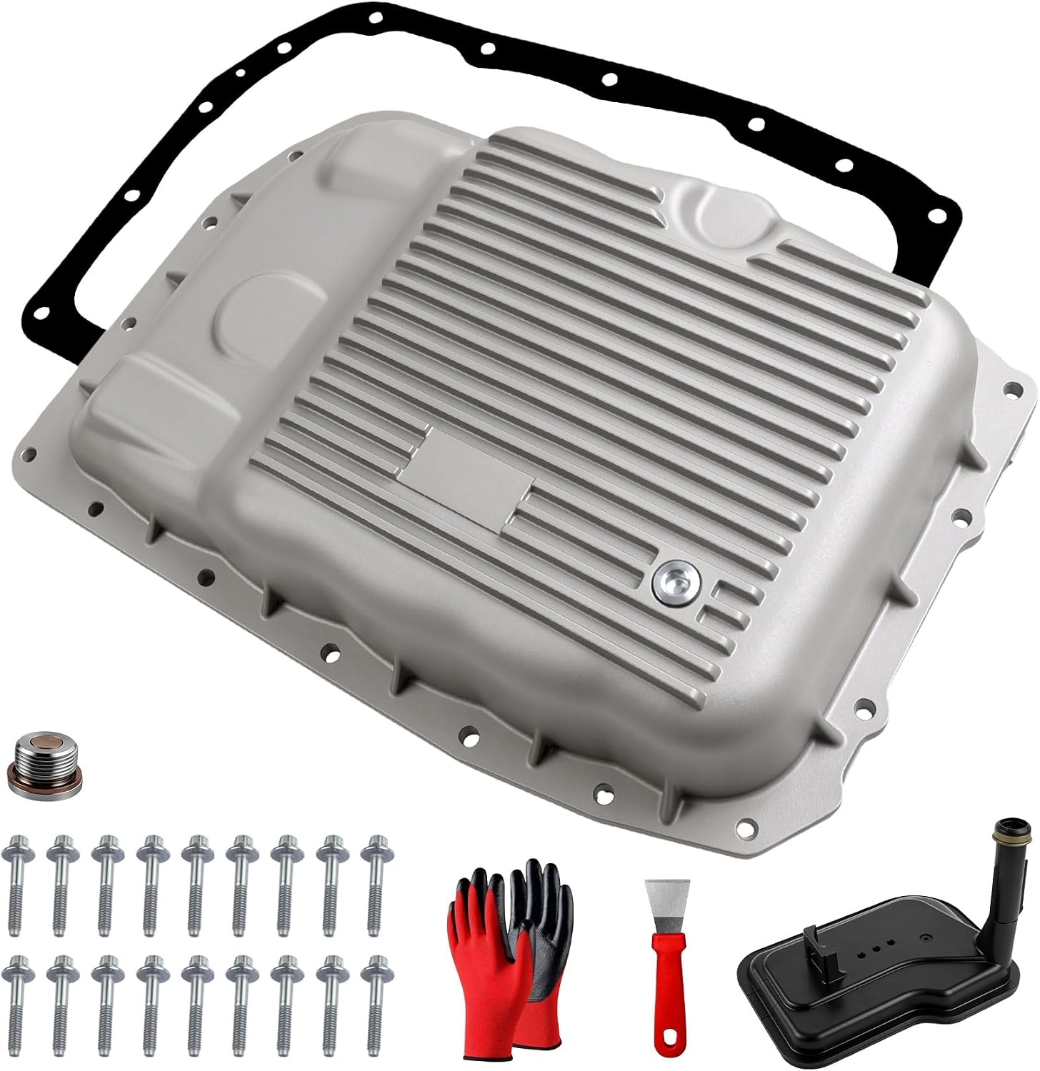 6L80 Aluminum Transmission Oil Pan Kit with Filter