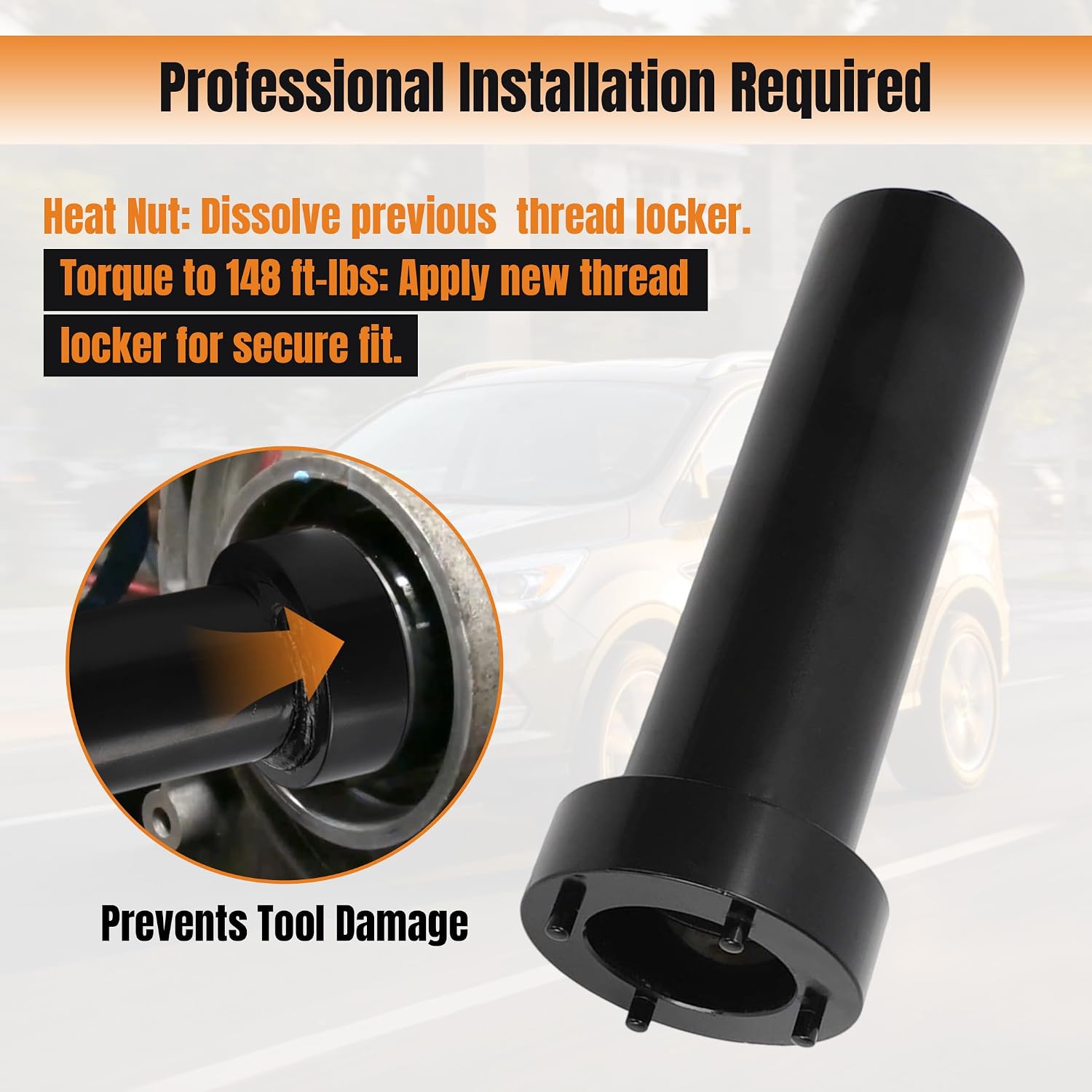 6R140 Output Shaft Spanner Nut Tool for Ford Super Duty view 3