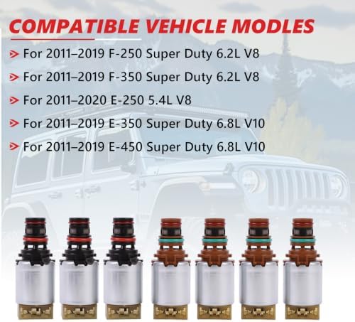 6R140 Transmission Solenoid Kit 7-Piece Ford Super Duty view 2