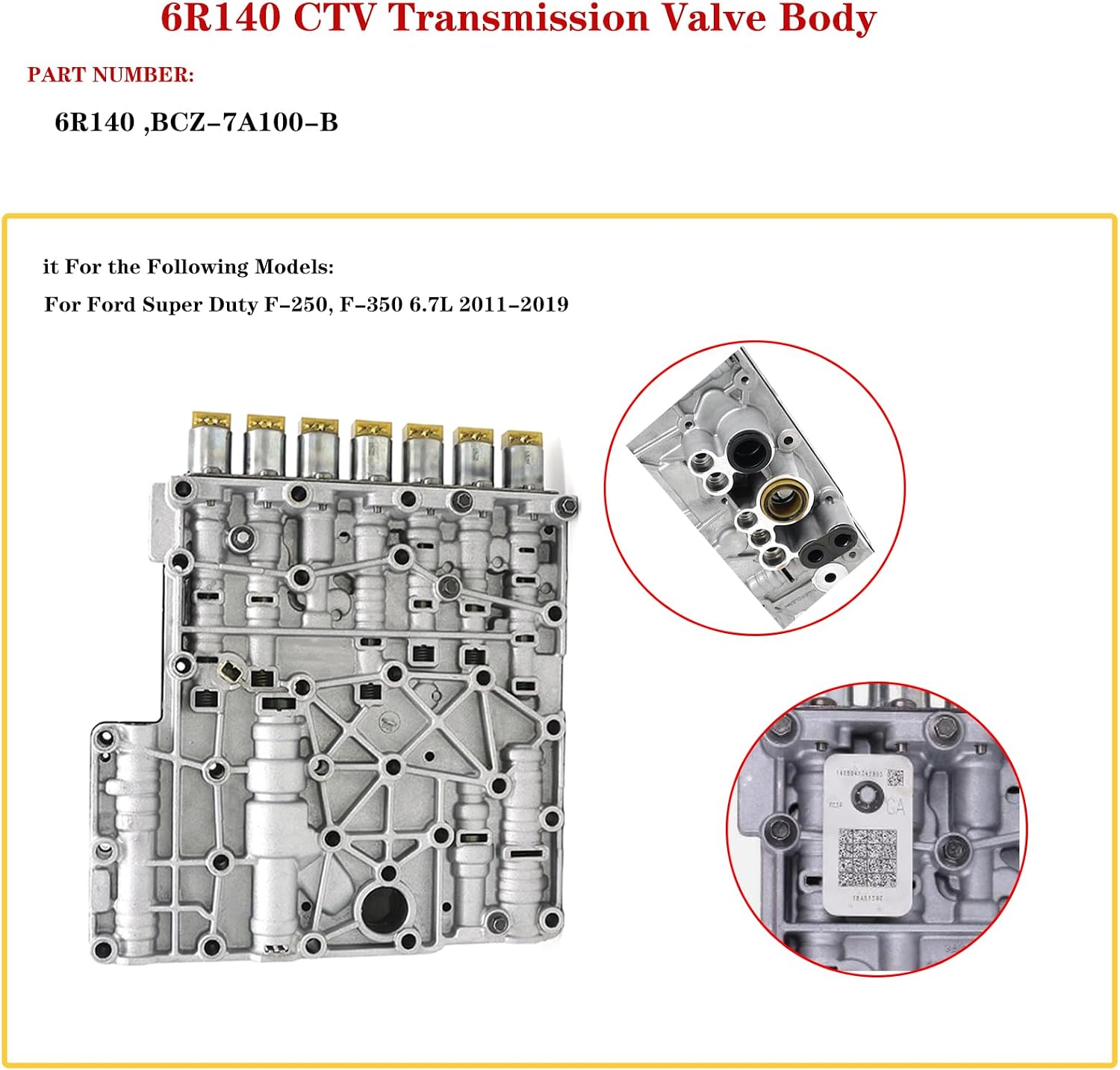 6R140 Transmission Valve Body Ford Super Duty 6.7L view 2