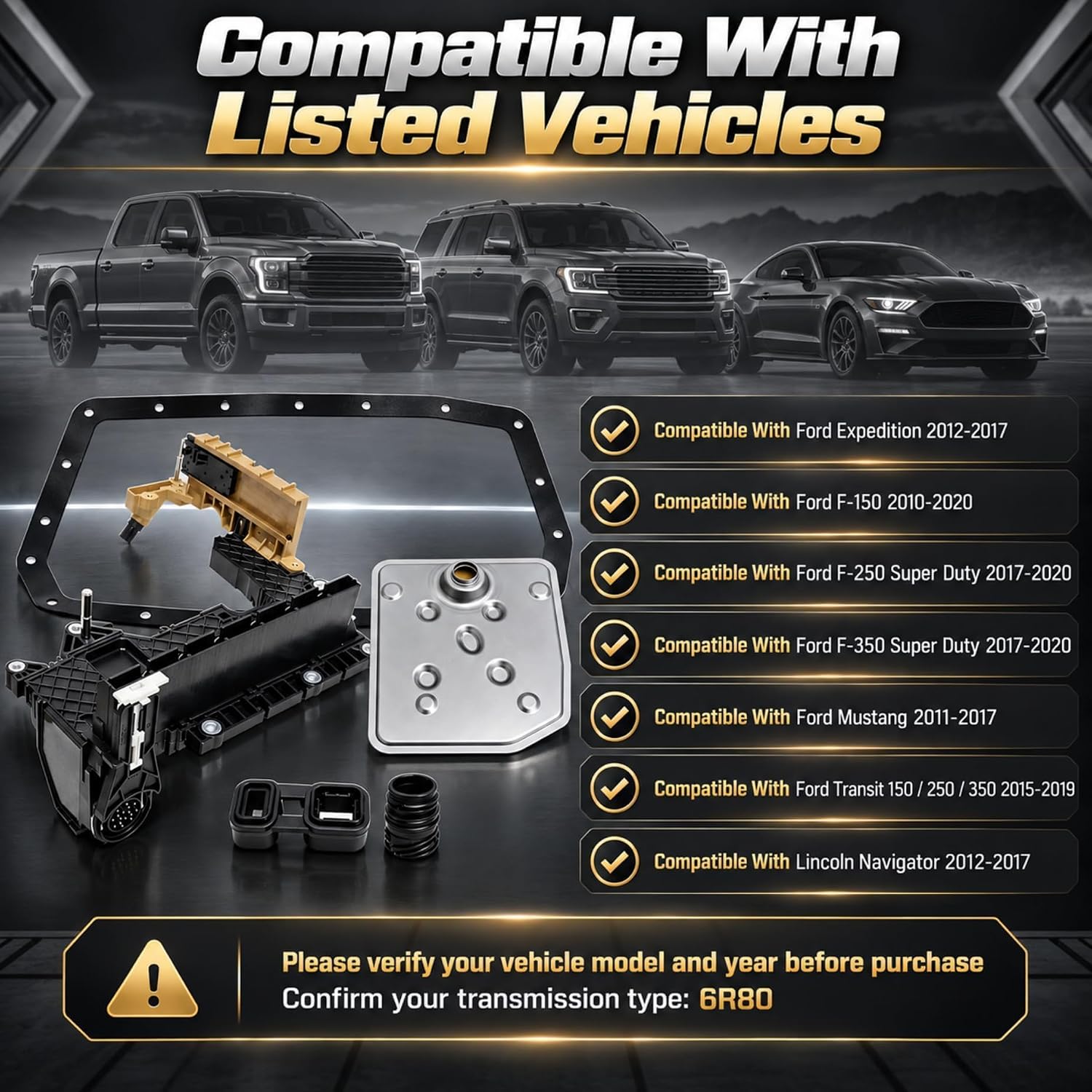 6R80 Lead Frame Kit with Valve Body Connector and Filter view 2